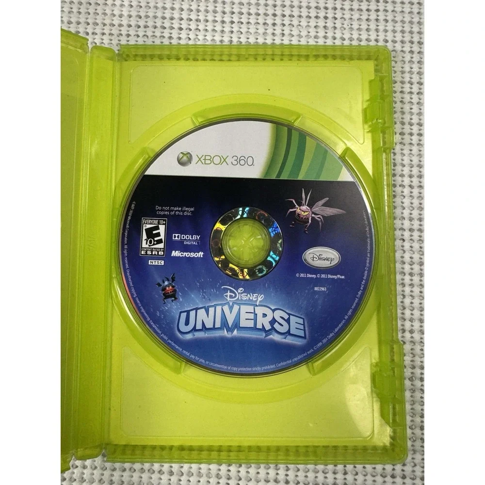 Disney Universe Microsoft Xbox 360 Action Adventure Game Disc Case Untested
